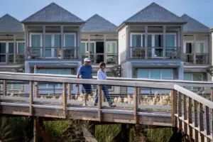 Evening waterfront walk in Georgetown SC near vacation rentals